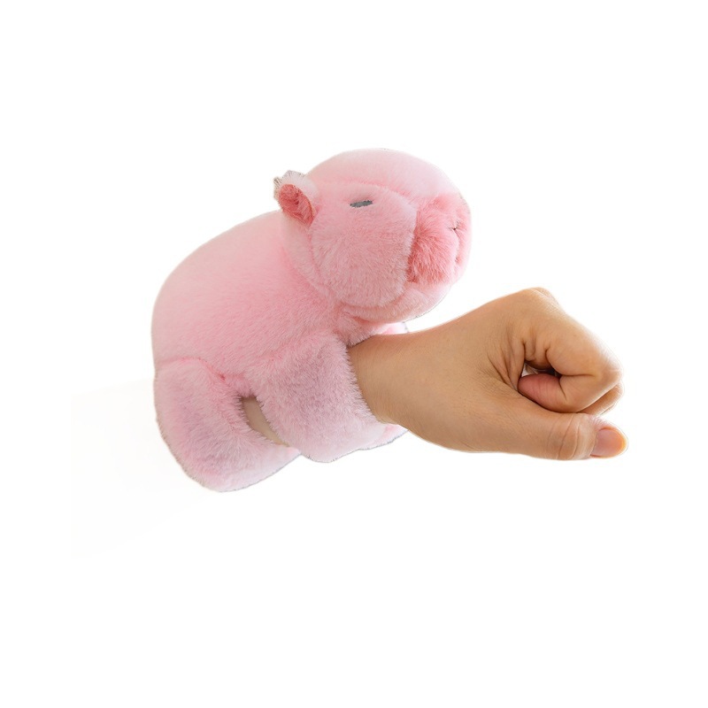 Picture of Trendy Capybara Snap Ring Bracelet Plush Toy Cross-Border Creative Capybara Doll Wagging Tail Wristband