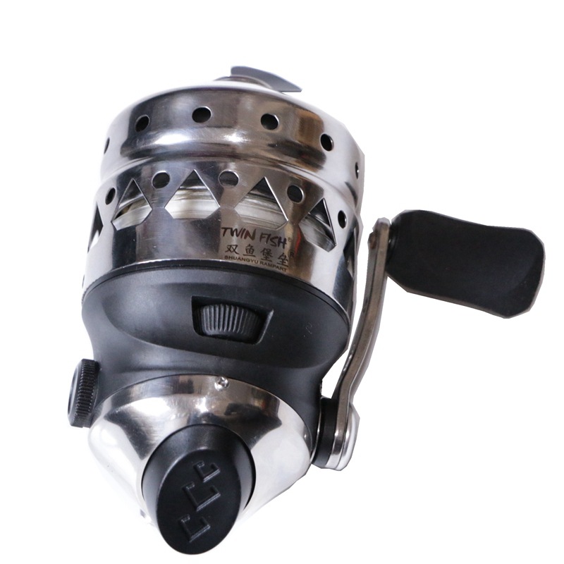 Picture of Cross-border Pisces Fortress Metal Stainless Steel Fish Shooting Wheel SC35 Fishing Wheel SP35 Road Asian Wheel Handbrake Line Fishing Wheel
