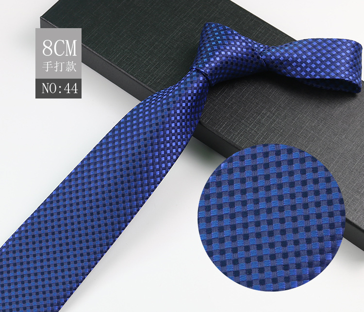 Picture of Men's Tie Business Shirt Stripesd Security Professional Formal Wear Wholesale Plus Logo Manufacturer 8cm Hand-Made