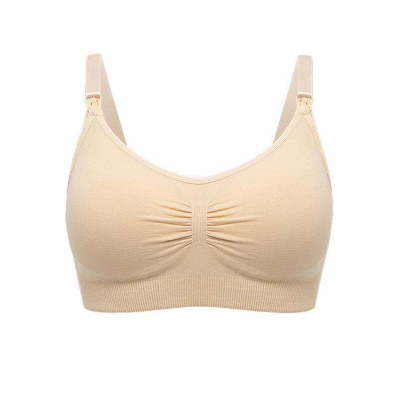 Picture of 2022 lactation underwear front open buckle bra comfortable ladies pregnant women underwear without steel ring lactation underwear wholesale