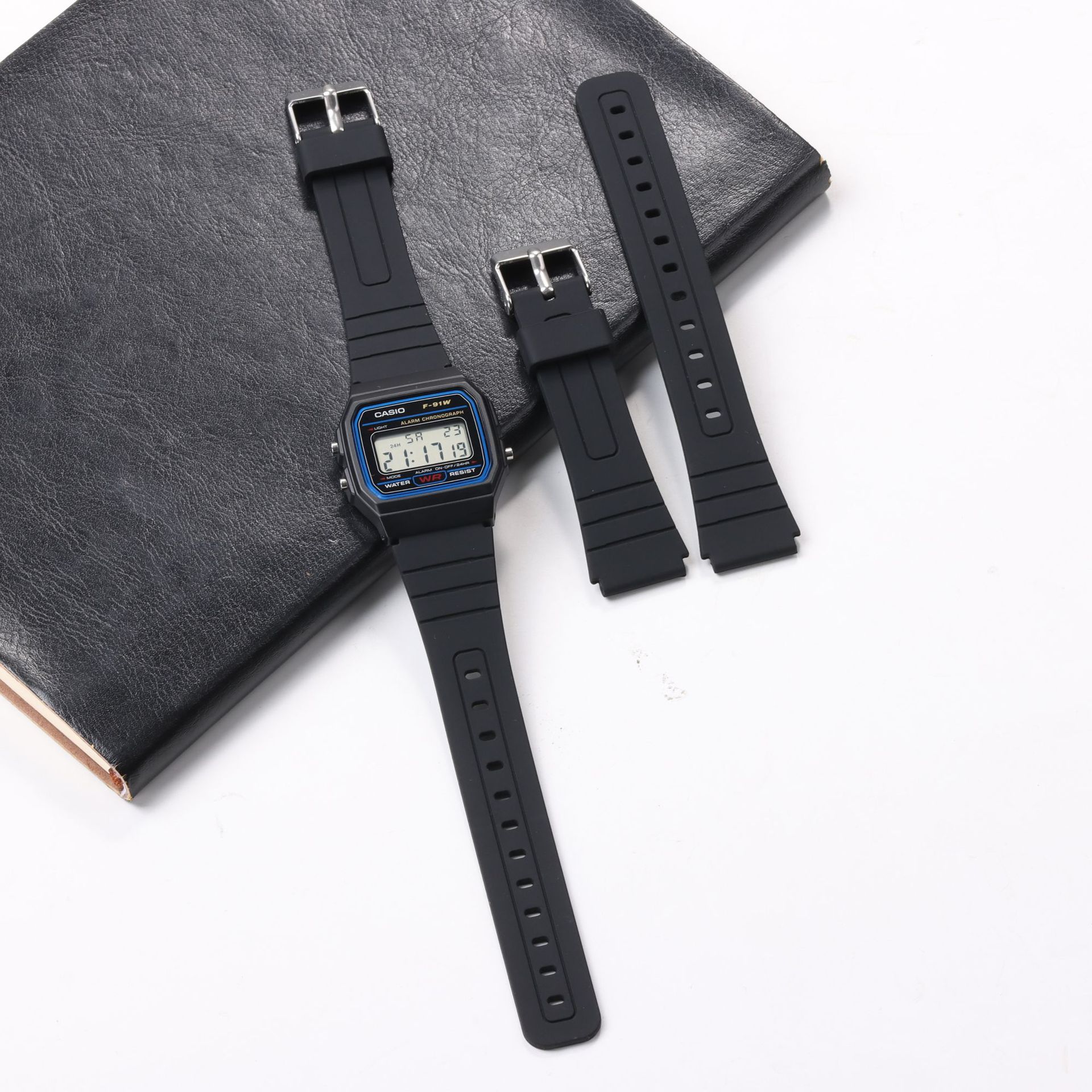 Picture of Foreign Trade Hot Selling Soft Silicone Strap for Cassifight F91 AQ-S810W Watch Band Waterproof Silicone 18mm