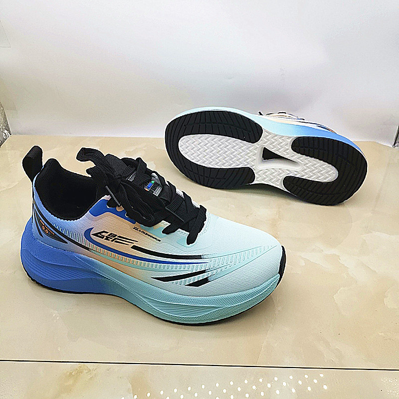 2025 New Men's Leather Breathable Sports Casual Shoes, Versatile Fashion Soft-Soled Lightweight Running Shoes