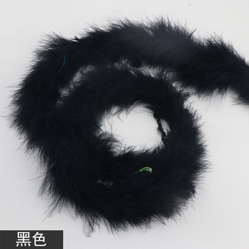Picture of Tops wholesale Turkey plush plush feather diy1 2 M 16G performance stage decoration feather strip