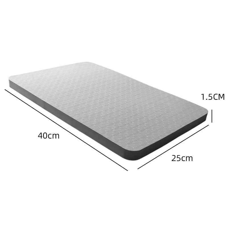 Picture of Abdominal Wheel Flat Support Mat Yoga Kneeling Mat Thickened Ankle Pilates Balance Soft Collapse Mat Tpe Material Kneeling Mat