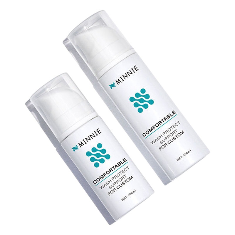 In stock supply pet white foaming bottle 100ml press foam bottle facial cleanser bottle 150ml Cleansing Mousse bottle