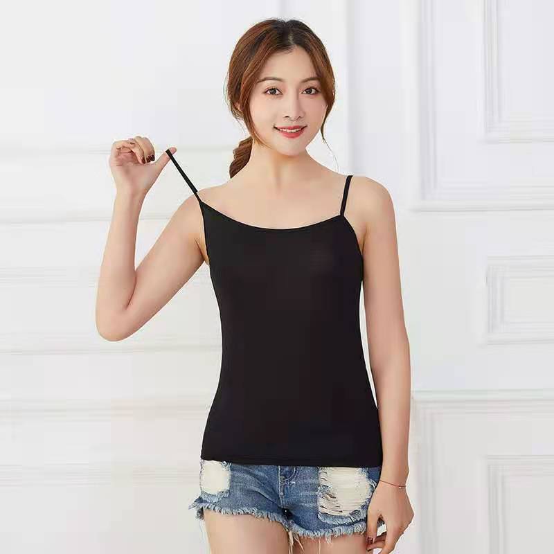 Picture of Camisole Women's Summer Large Size Korean Style Slim Fit Girls Bottoming Inner Wearing Outer Wearing Joker Vest Small Camisole Wholesale