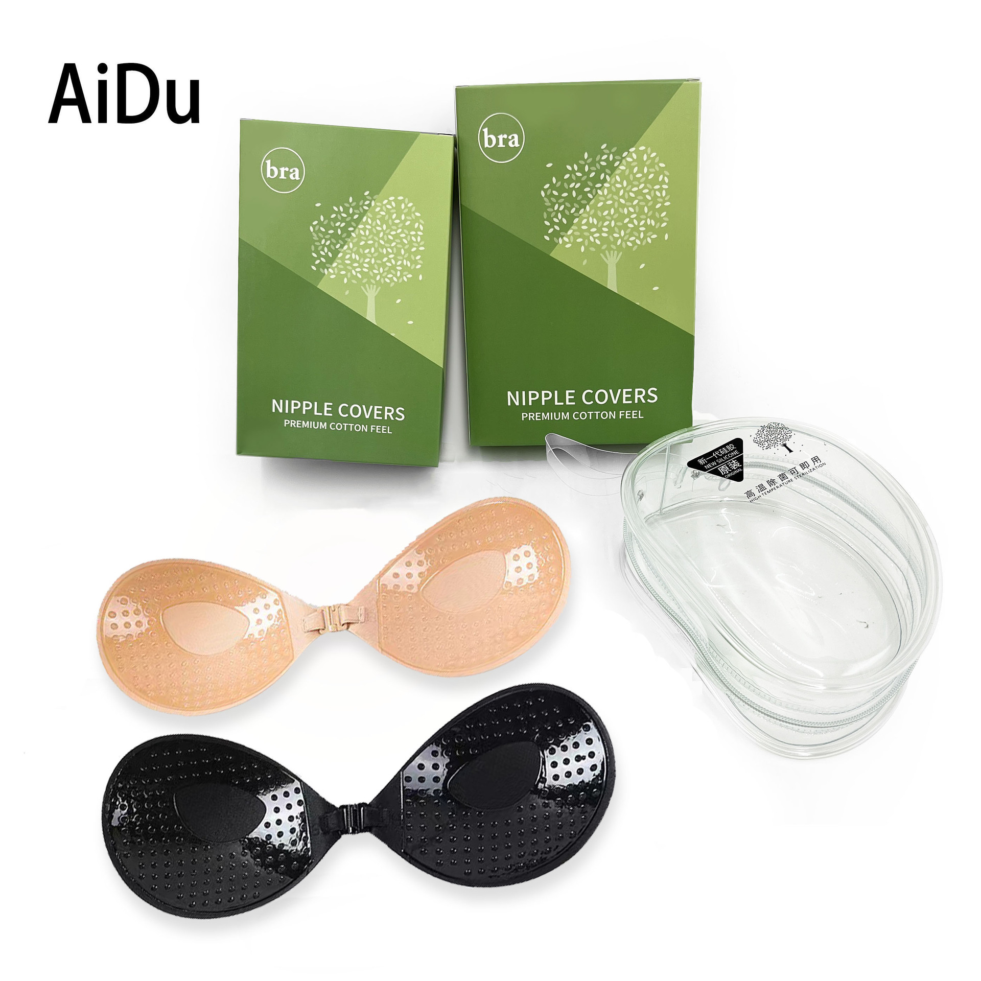 In stock silicone round cup chest stickers invisible bra push up support big chest wedding dress special chest stickers strapless wholesale