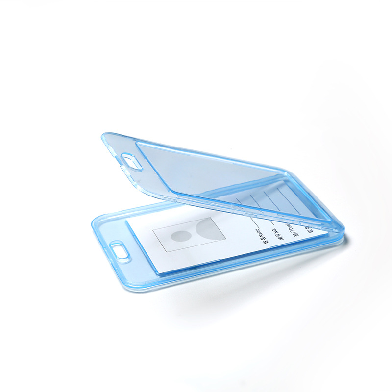 Picture of Multi-Color Transparent Work Badge Custom-Made Badge Lanyard Bus Bank Card Holder Plastic Transparent Employee Id Custom-Made