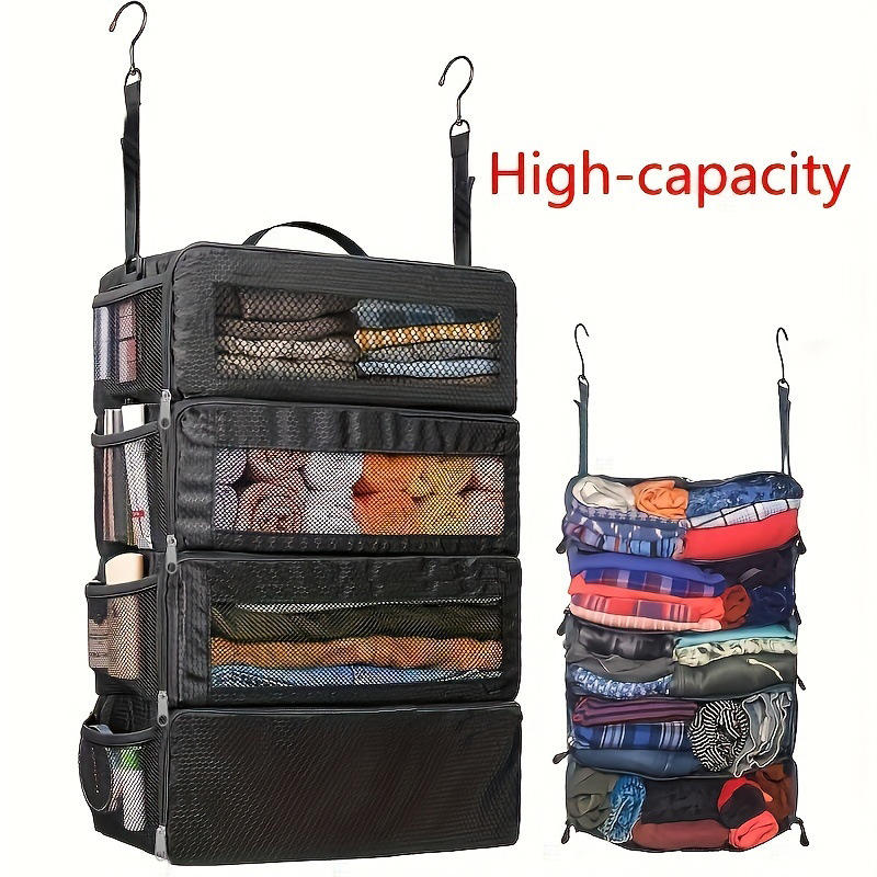 Picture of Foreign Trade Explosions Travel Clothes Storage Bag Large Capacity Wardrobe Student Dormitory Finishing Wall Hanging Storage Bag