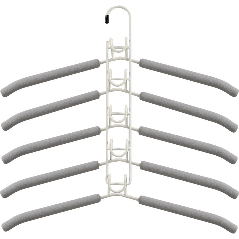 Picture of Space-saving Multi-functional Multi-layer Hanger Hook Magic Home Wardrobe Storage Artifact Hanging Clothes Rack Folding Brace