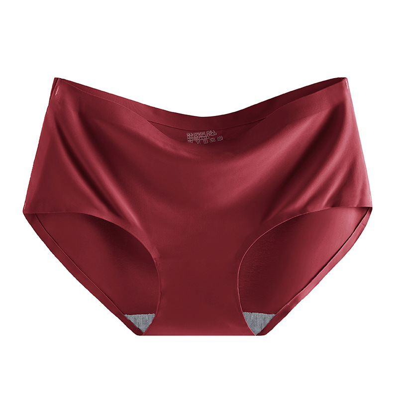 Picture of Women's Ice Silk Underwear Seamless Underwear One-Piece Underwear Breathable Mid-Waist Sexy Women's Underwear Briefs 810