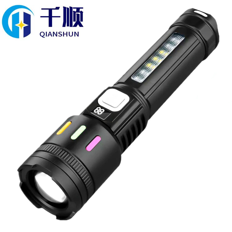 Cross-border multifunctional white laser flashlight large floodlight outdoor long endurance work light maintenance emergency light flashlight