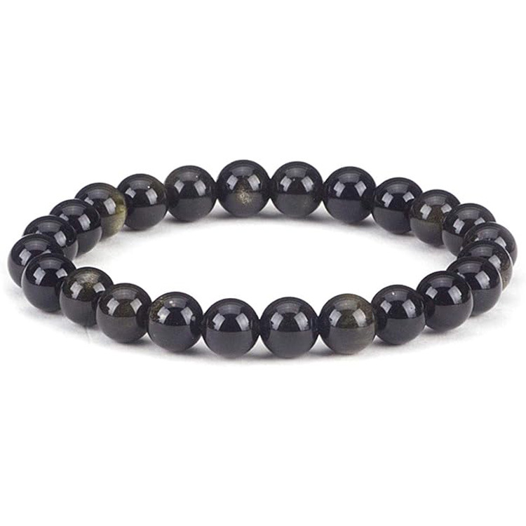 Picture of Zhou Lianfa 32 Color Amazon Crystal Agate Tiger Eye Bracelet Fashion Simple Single Circle Round Bead Cross-border Bracelet Batch