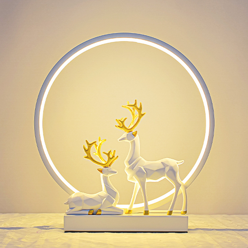 Picture of Internet red gift a deer has you usb desk lamp advanced feeling bedroom bedside lamp warm led night light sleep feeding