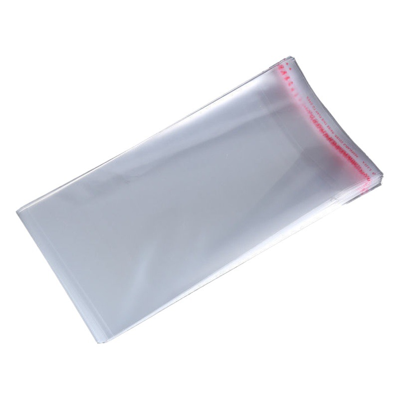 Spot Opp Self-Adhesive Bag Transparent Jewelry Ziplock Bag 5cm Wide Slender Jewelry Watch Strap Comb Packaging Bag Opp Bag