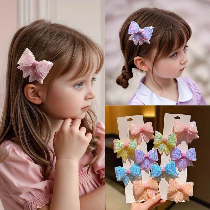Children's hairpin new European and American children's bow hairpin girls' hair accessories hairpin manufacturers wholesale