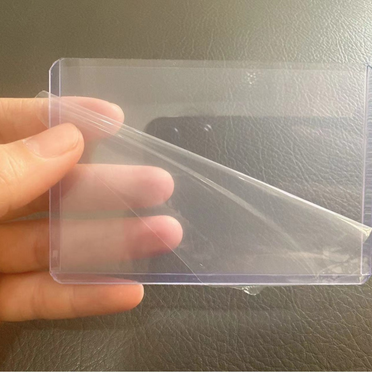 Picture of B8 Card Holder Double-Sided Transparent Hard Rubber Sleeve Photo Card Protection Hard Card Sleeve Idol Star Album 3inch