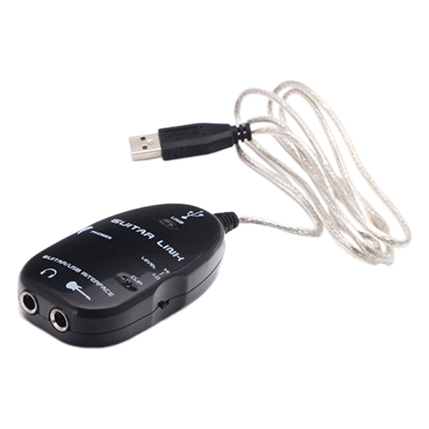 USB guitar sound card audio amplifier usb guitar computer cable