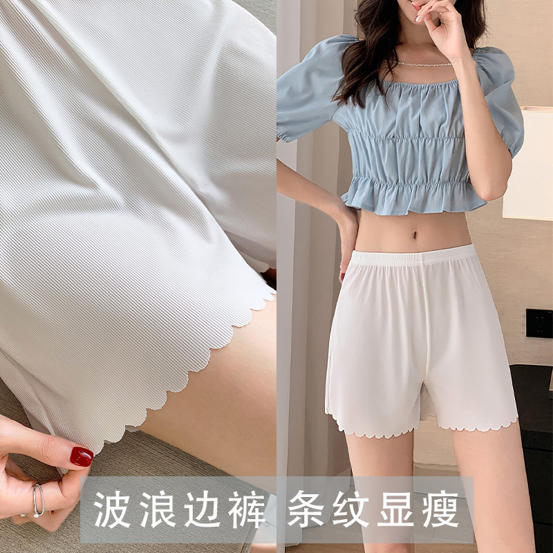 Picture of Safety pants women's anti-light 2022 spring and summer New threaded loose shorts wear Ice Silk seamless leggings