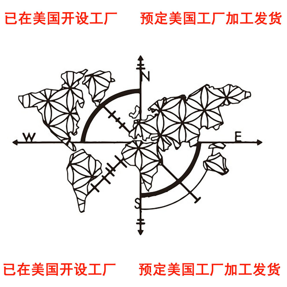 American Factory Customized Cross-Border Metal Home Accessories, Various Courtyard Animals and Plants, Metal Paint Craft Backgrounds