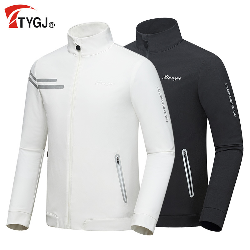 ttygj men's golf clothing waterproof windbreaker outdoor sports coat breathable hiking suit