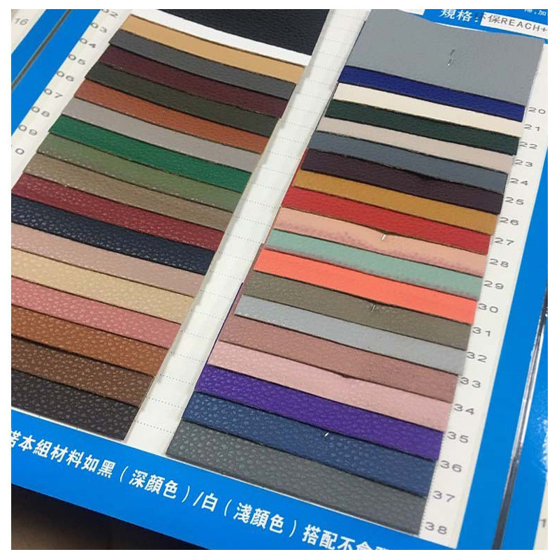 European Standard 6p environmental protection small litchi grain Glitt leather fabric matte simulation sheepskin PU laser recycled artificial leather