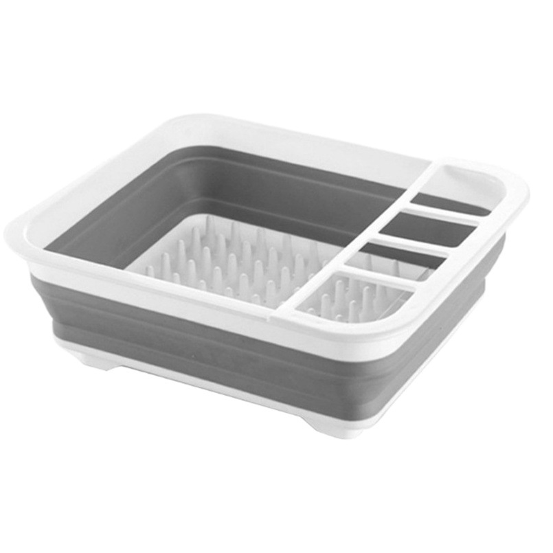 Foreign Trade Folding Drain Storage Dish Rack Sink Bowl Chopsticks Drain Basket Folding Dish Rack Kitchen Retractable Drain Rack
