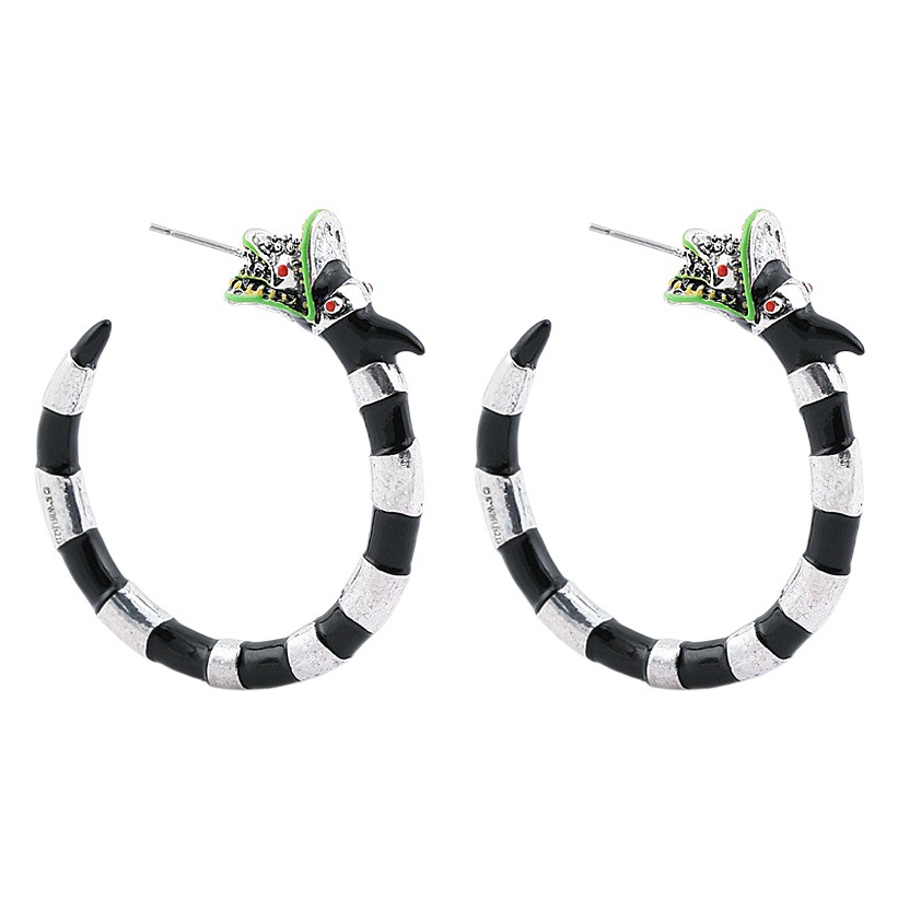 2024 Europe and the United States cross-border hot jewelry exaggerated personality Gothic cool oil dragon earrings earrings earrings manufacturers