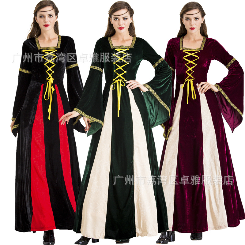 Picture of Halloween New Court costume European retro court costume queen Princess Queen party performance evening dress