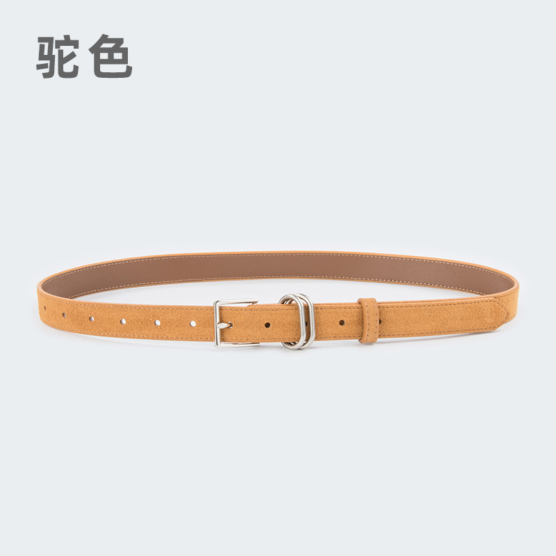 Picture of Frosted Vintage Genuine Leather Women's Belt Cowhide Women's Autumn and Winter New Arrival Skirt Casual Pants Jeans Women's Belt