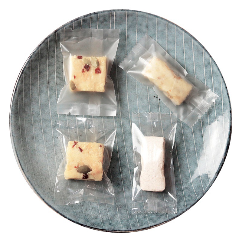 Baking Snowflake Crisp Packaging Egg Crisp Nougat Packaging Bag Transparent Sanding Machine Sealing Bag Mooncake Bag Cookie Bag