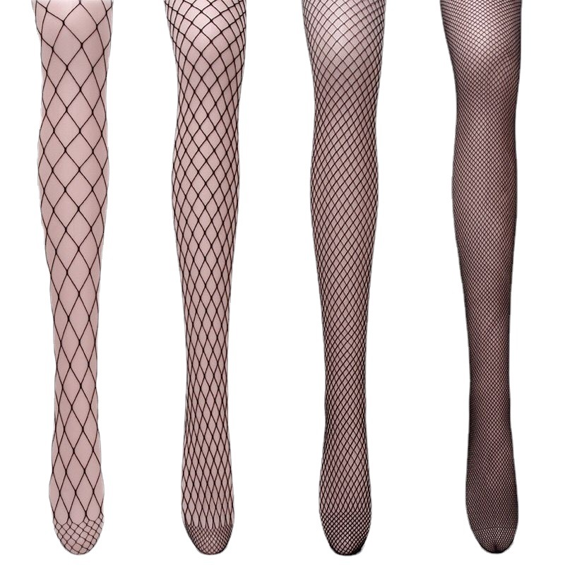 Picture of Fishnet Stockings Black Stockings Cut Out Sexy Ins Trendy European and American Mesh Black Stockings Spring and Summer Popular Pantyhose Manufacturer