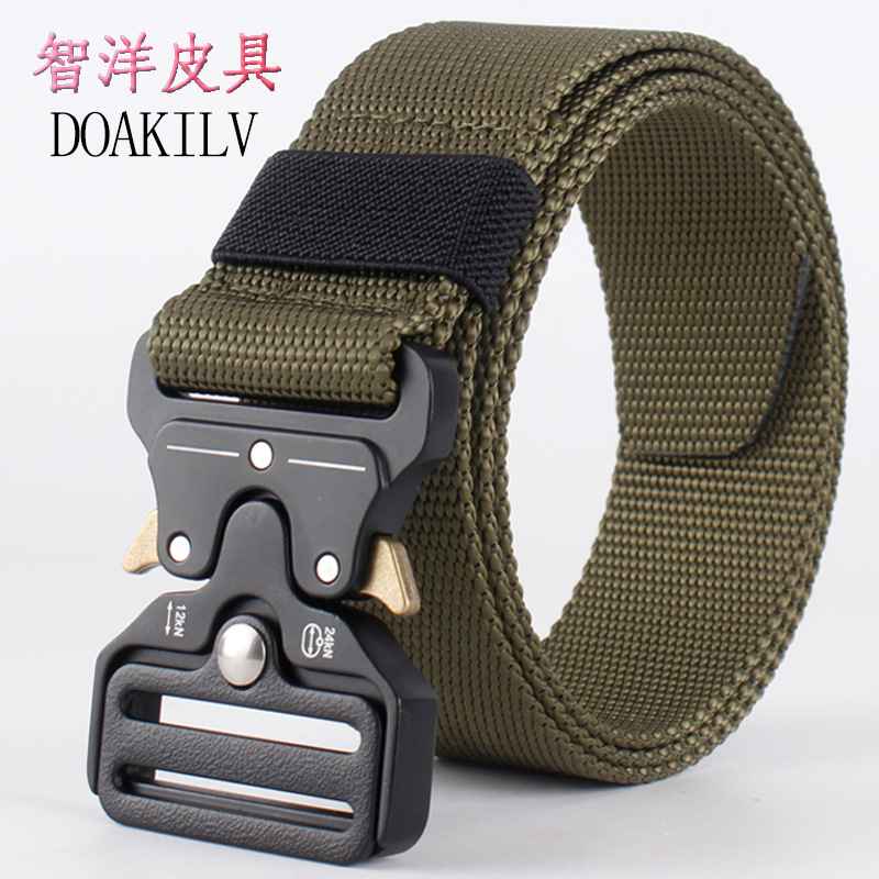 Manufacturers supply 3.8cm tactical belt men's multi-functional military fans outdoor nylon belt logo customization wholesale