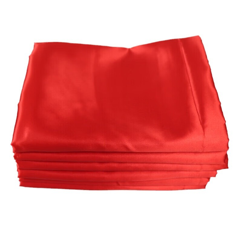 Picture of Happy event tablecloth red cloth opening red silk cloth ribbon-cutting unveiling horizontal cloth flower ball red satin gift box lined with red cloth