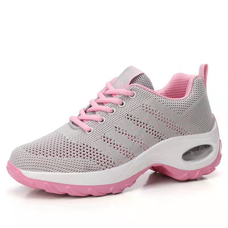 Picture of 2025 New Autum Style Fly-Woven Mesh Breathable Middle-Aged and Elderly Women's Shoes Casual Shoes Trbottomyy Thick-Soled Sports Shoes