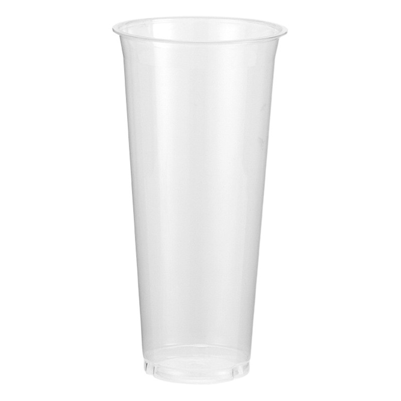 Disposable Cup 98 Caliber Transparent Internet Celebrity Milk Tea Cup PET Plastic Packing Cup Takeaway Cup Thickened Not Easy to Crack