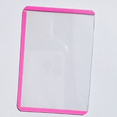 Picture of in stock hard card cover transparent pvc plastic star card hard rubber cover card magnetic ID card cover photo frame customization
