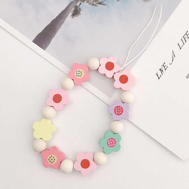 Picture of New soft pottery fruit series mobile phone chain diy mobile phone case acrylic five-pointed star mobile phone chain collection trend