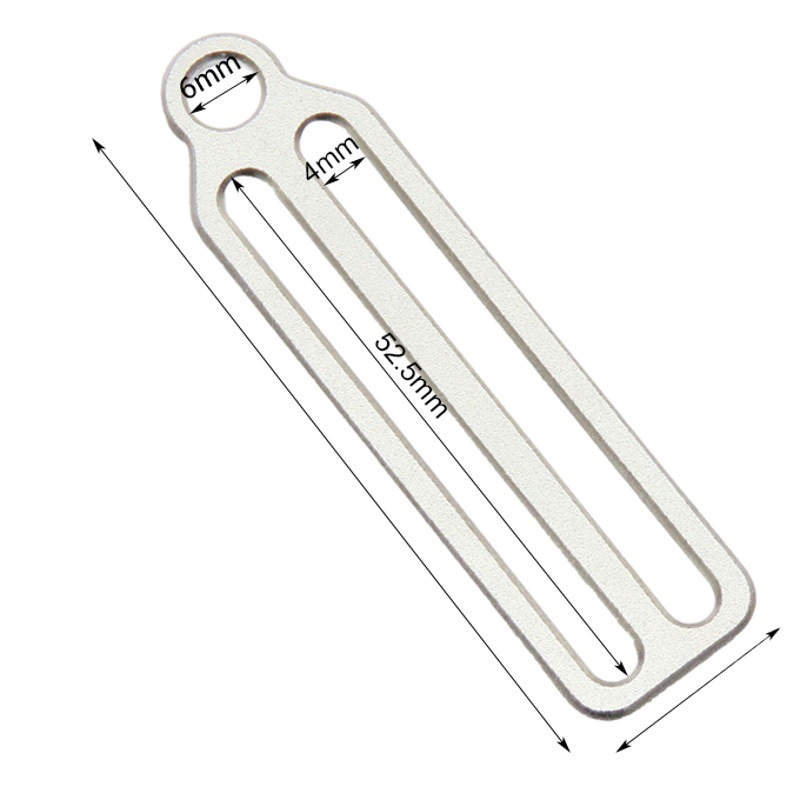 Technical diving side hanging back flying stainless steel hole positioning buckle with hole Japanese Buckle (Slides)
