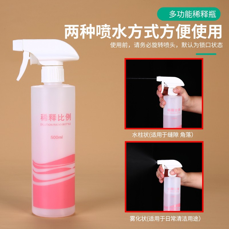 Household 500ml Spray Bottle Amway Dilution Proportion Spraying Can 500ml Cleaning Spraying Can Kitchen Oil Stain Cleaning Bottle