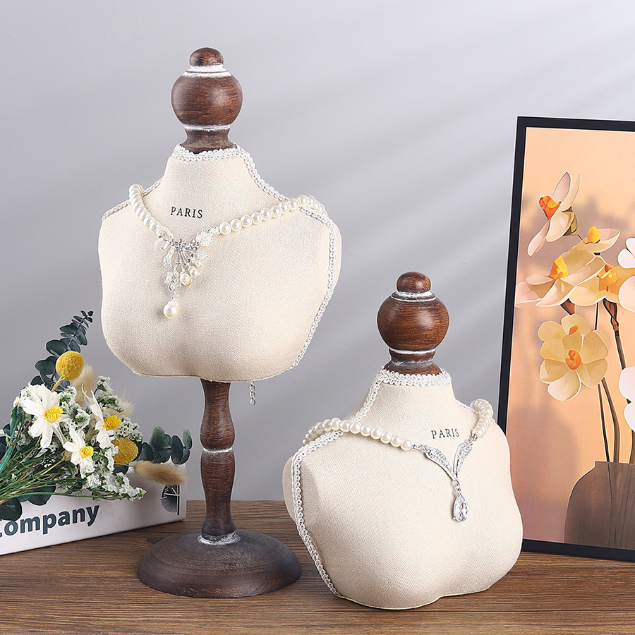 Simple portrait model necklace rack desktop jewelry rack storage hanging pendant rack stall props jewelry display rack
