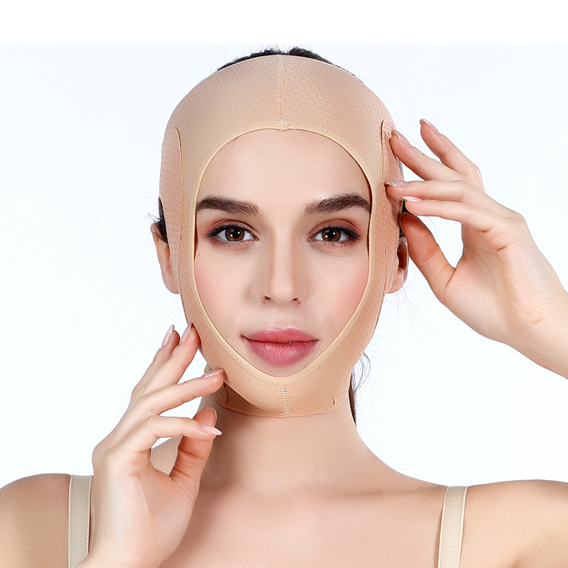 Picture of Face Sculpting Face Slimming Bandage V Face Artifact Home Facial Lifting Nasolabial Fold Tightening Sleep Shaping Mask Postoperative Bandage