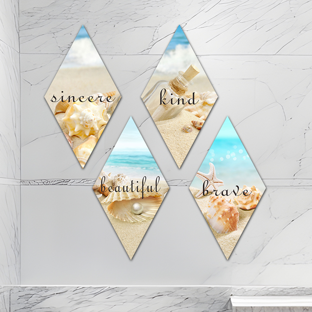 New AD6204 Creative Inspirational English Beach Sticker Living Room Children's Room Decorative High Size to Beautify Wall