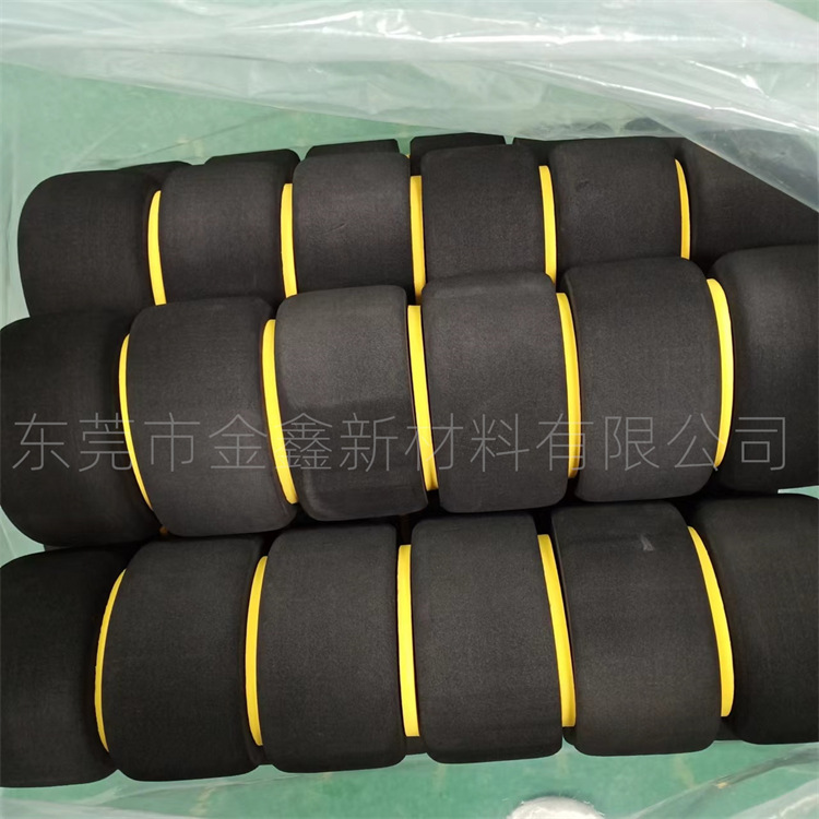 Factory supply Black 45 degree linear cutting EVA foam EVA assembly Oval EVA massage accessories