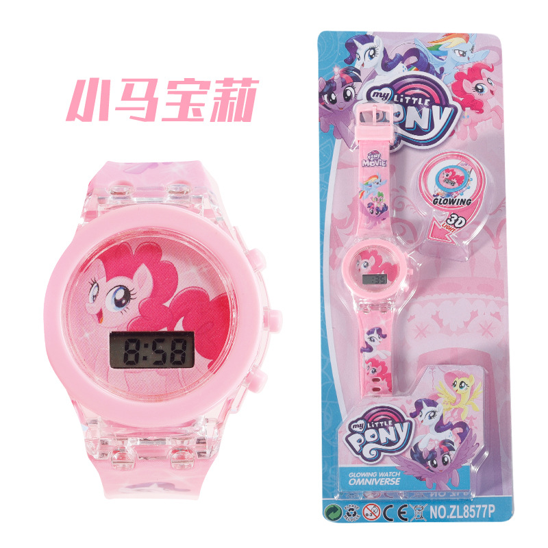 Picture of Foreign trade cross-border children's cartoon watch girl boy cute with light baby toy watch electronic watch wholesale
