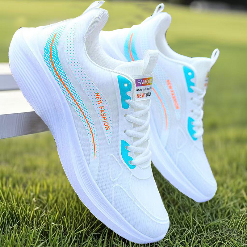 Men's Shoes Ice Silk Breathable Sports Casual Shoes Summer Soft Sole Lightweight Running Shoes Versatile Trendy Mesh Shoes