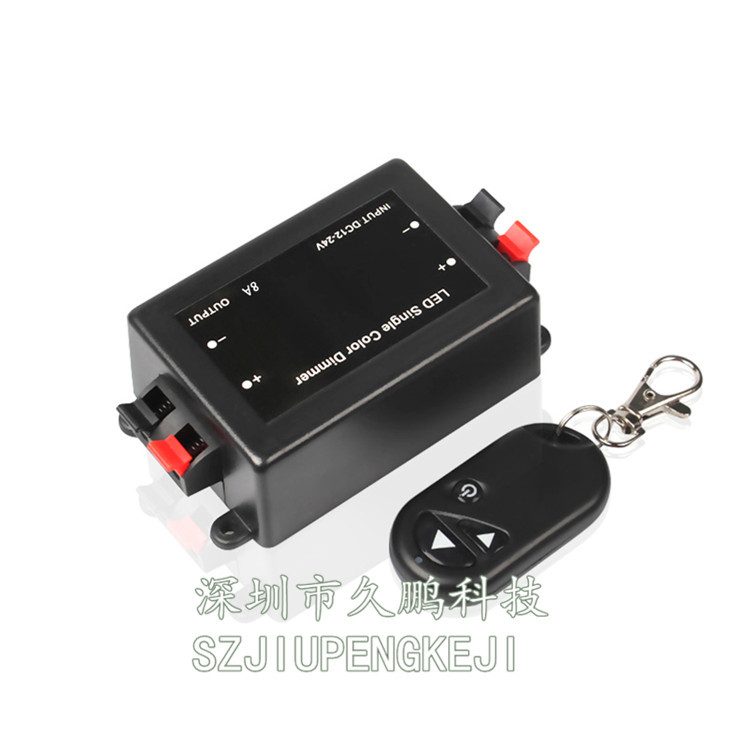 Monochrome wireless dimmer RF radio frequency 3 Key LED wireless low voltage controller single switch 12v 24v 8A