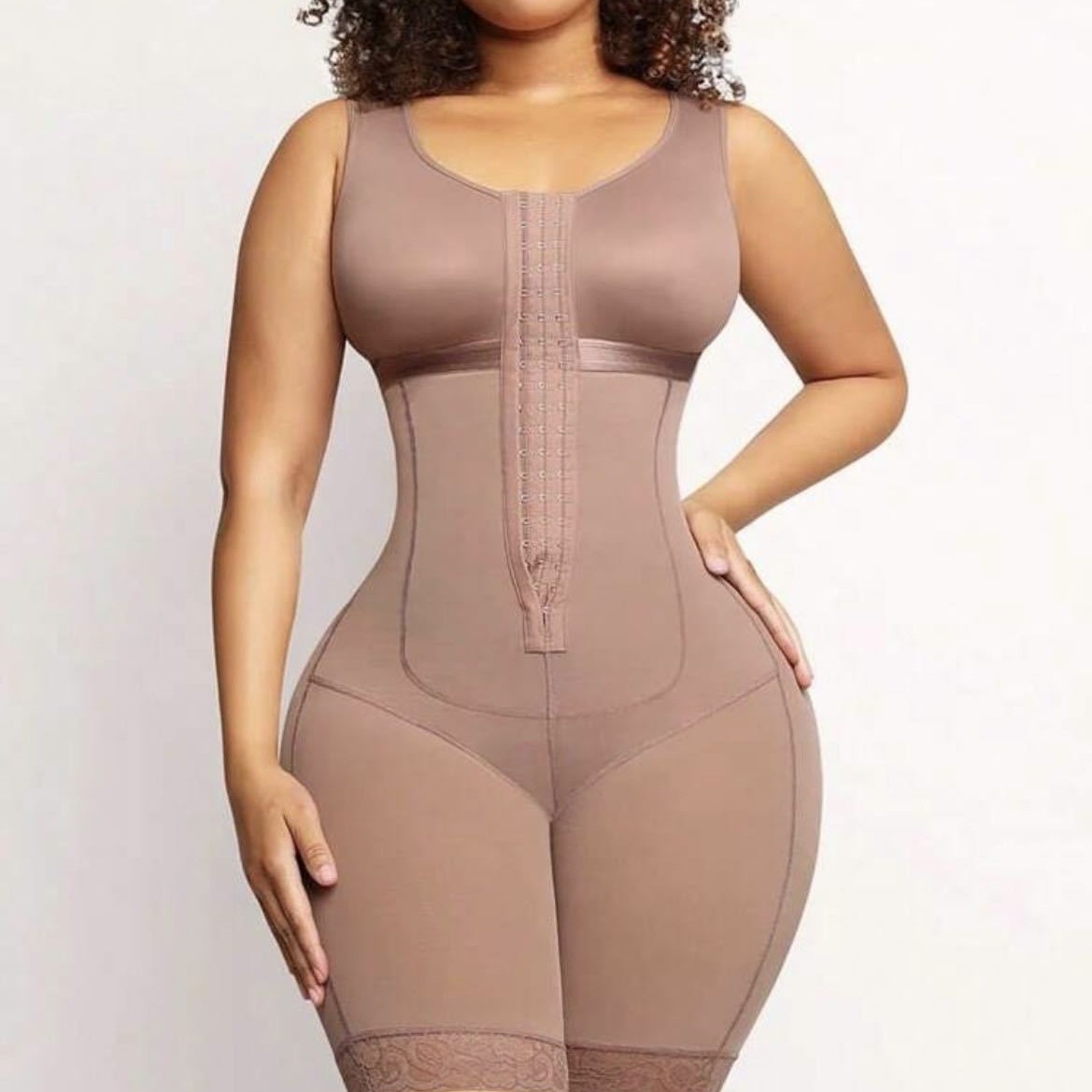 Cross-Border New Hip-Lifting, Tummy-Tightening, Shaping and Molding Cup Sleeveless One-Piece Shapewear High-Elastic Enhanced Version Body-Shaping Shapewear