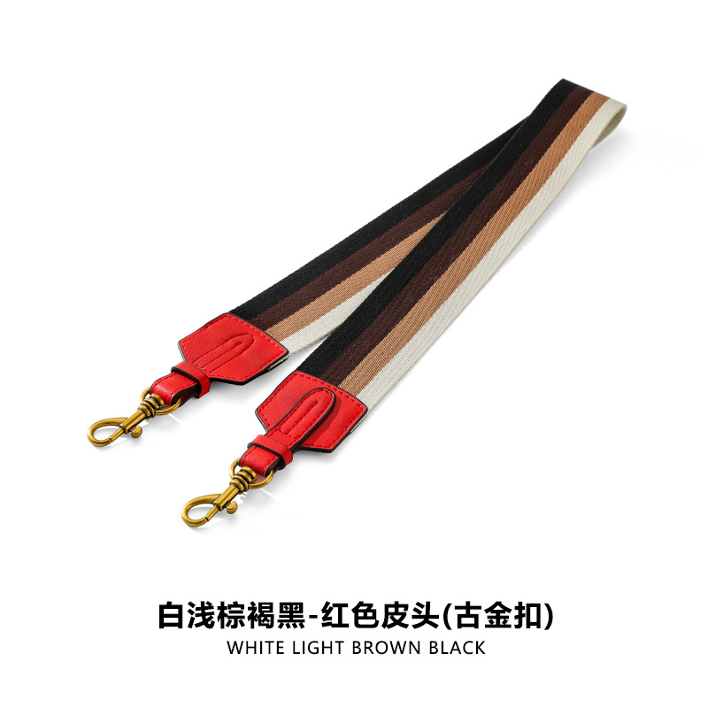 Picture of F-91 Suitable for Bag Crossbody Strap Colorful Easy-to-Rap Contrast Canvas Bag Strap Widened Non-adjustable Shoulder Strap