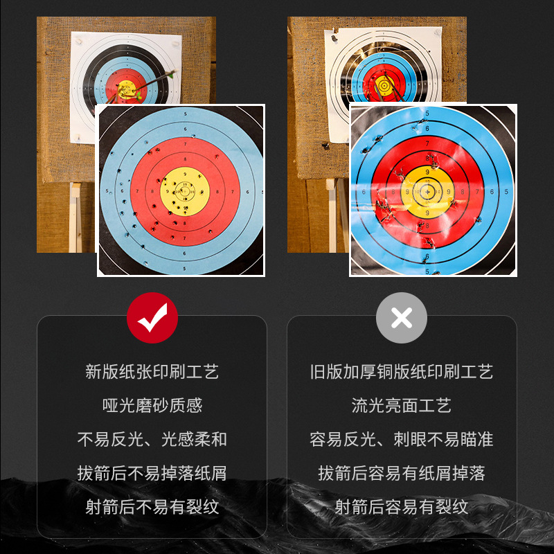 Picture of Arch target paper archery professional standard competition practice full ring half ring target hit target entertainment reverse arrow hall